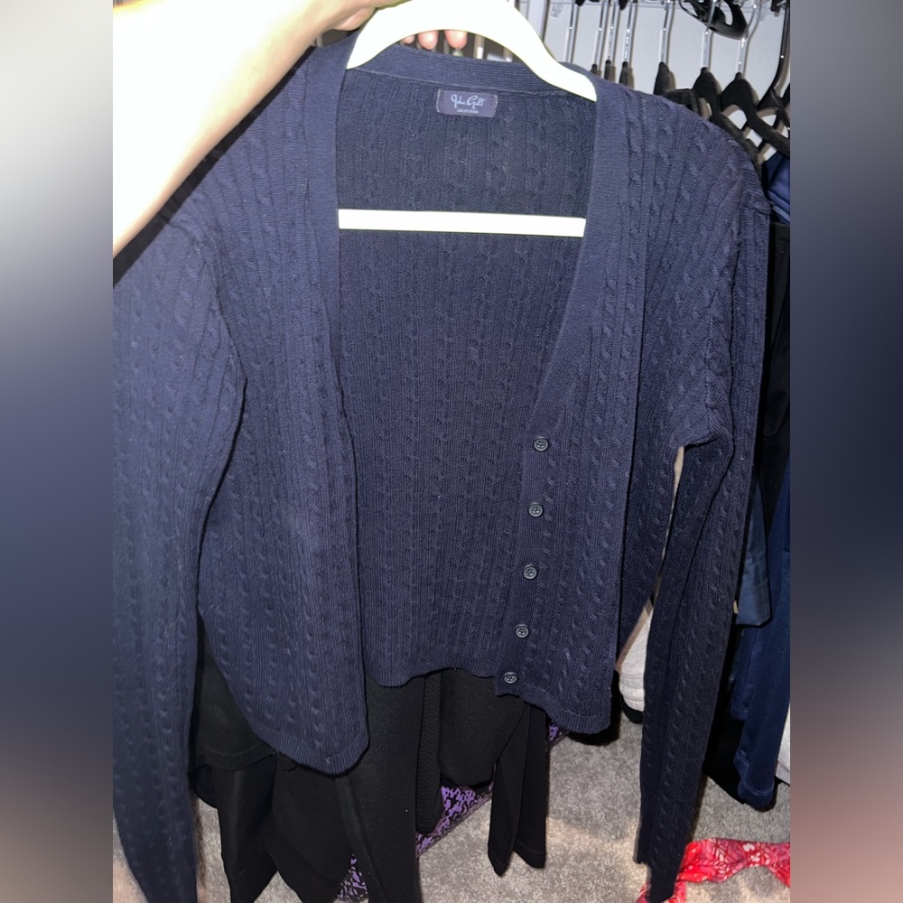 Navy Blue John Galt Cardigan